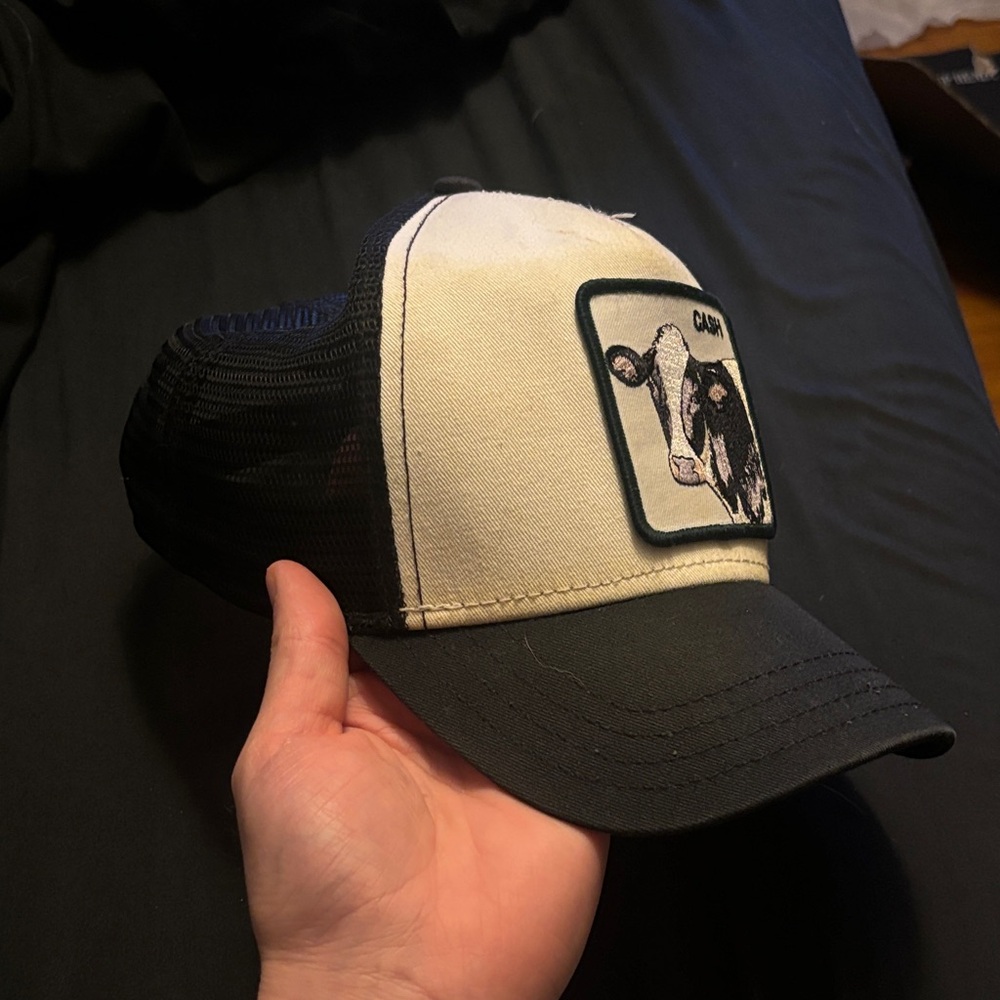 Goorin Bros Cash Cow Black and White Animal Farm Trucker Cap